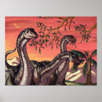 Dinosaurussen in Dusk