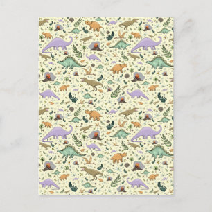 Dinosaurussen in Geel Briefkaart