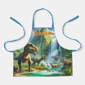 Dinosaurussen in regenwoud gepersonaliseerd schort (Voorkant)