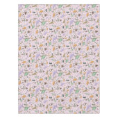 Dinosaurussen in roze tafelkleed (Voorkant)