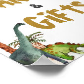 Dinosaurussen Jurassic Verjaardagsfeestje Kaarten  Poster (Hoek)