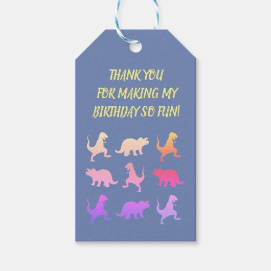 Dinosaurussen Kinder aangepaste geschenk Labels Cadeaulabel (Voorkant)