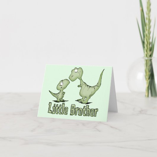 Dinosaurussen Kleine Broer Blank Kaart (Voorkant)