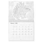 Dinosaurussen, kleurpaden kalender (Feb 2026)
