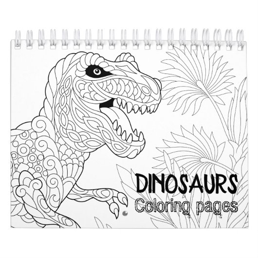 Dinosaurussen, kleurpaden kalender (Hoes)