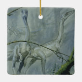 dinosaurussen, Megapnosaurus o.b.a. Syntarsus Keramisch Ornament (Achterkant)