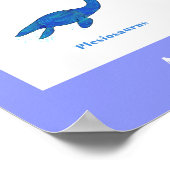 Dinosaurussen met namen Colorful Educational Poster (Hoek)