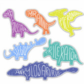 Dinosaurussen met Namen Sticker (Voorkant)