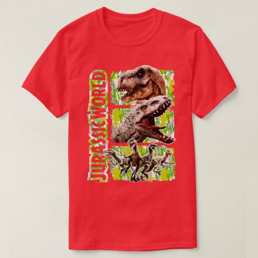 Dinosaurussen ontketenden TRex Indominus Rex en Ve T-shirt (Design voorkant)