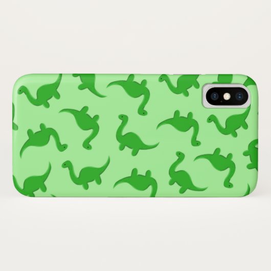 Dinosaurussen op Bleke groene telefoonzaak Case-Mate iPhone Case (Achterkant (horizontaal))