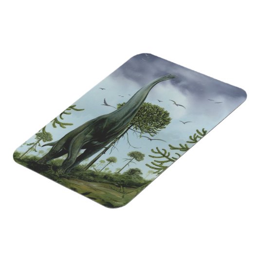 dinosaurussen, Sauroposeidon met vogels die vlieg Magneet (Linkerzijde)