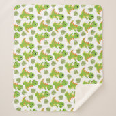 Dinosaurussen. Sherpa Blanket Deken (Voorkant)