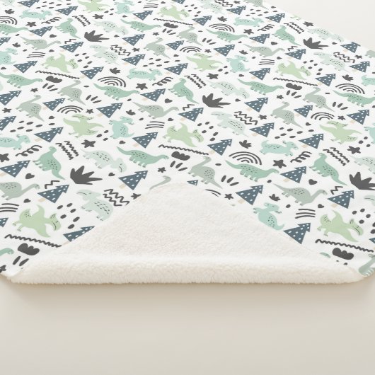 Dinosaurussen. Sherpa Blanket Deken (3/4)