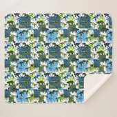 Dinosaurussen. Sherpa Blanket Deken (Voorkant (horizontaal))