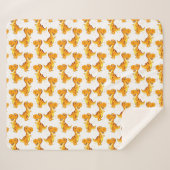 Dinosaurussen. Sherpa Blanket Deken (Voorkant (horizontaal))