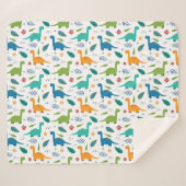 Dinosaurussen. Sherpa Deken (Voorkant (horizontaal))