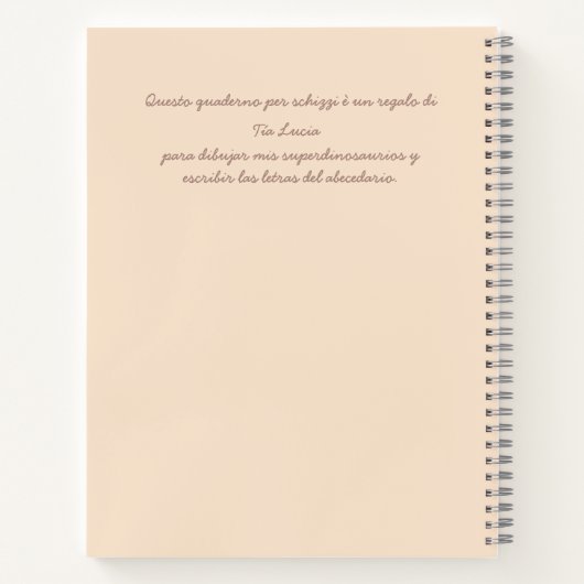 Dinosaurussen (Spaans) Notitieboek (Achterkant)