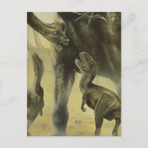dinosaurussen, Torvosaurus en Brachiosaurus Briefkaart