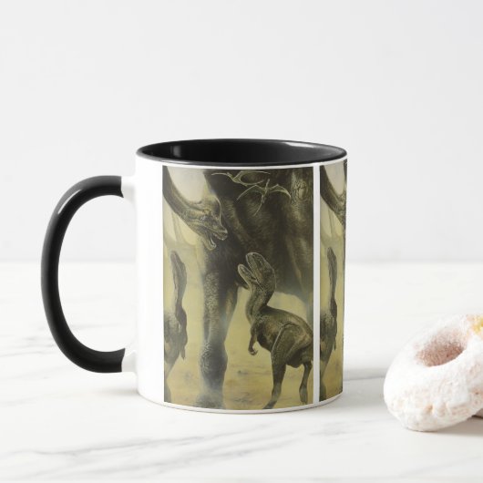 dinosaurussen, Torvosaurus en Brachiosaurus Mok (Met donut)