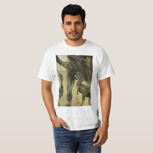 dinosaurussen, Torvosaurus en Brachiosaurus T-shirt (Voorkant volledig)