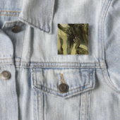  dinosaurussen, Torvosaurus en Brachiosaurus Vierkante Button 5,1 Cm (In situ)