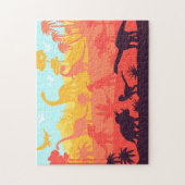 Dinosaurussen Uitsterven exotische dieren Legpuzzel (Verticaal)