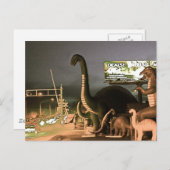 Dinosaurussen van Route 66 Briefkaart (Voorkant / Achterkant)