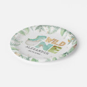 Dinosaurussen Wild One 1st Birthday Paper Bord (Gekanteld)