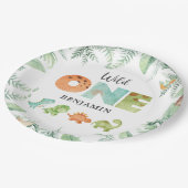 Dinosaurussen Wild One Birthday Paper Bord (Gekanteld)