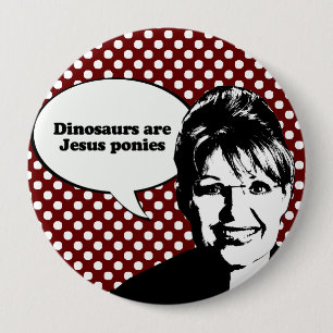 Dinosaurussen zijn Jezus pony's Ronde Button 4,0 Cm