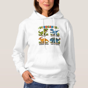 Dinosaurussoorten leren voor kinderen hoodie