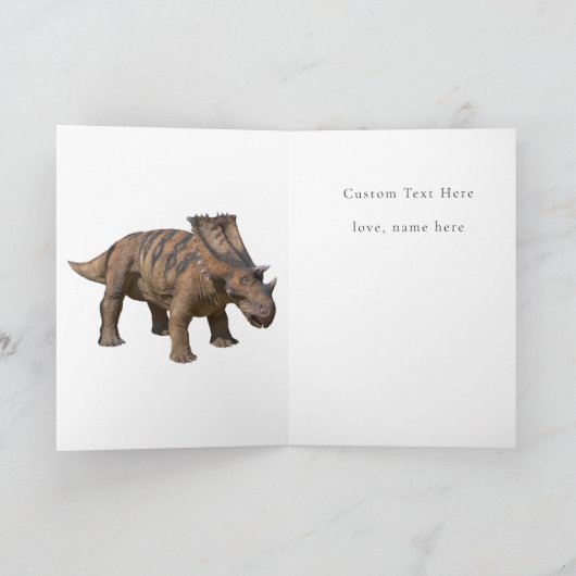 Dinosaurusverjaardag Een brullende goede tijd Kaart (Binnen)