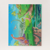 Dinosaurusvloer, Trexvloer, Trexvloer Legpuzzel (Verticaal)