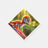 dinosaurusvogel servet (Hoek)