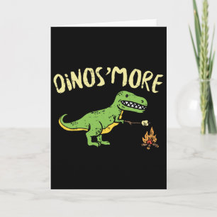 Dinosmore Grappige Dino S'more Camping Dinosaur Ka Kaart