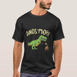 Dinosmore Grappige Dino Smore Camping Dinosaur Kam T-shirt