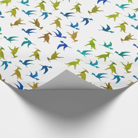 Dinosuars Pattern Cadeaupapier (Hoek)