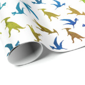 Dinosuars Pattern Cadeaupapier (Rol Hoek)