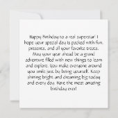 dinozaur birthday Personalize Custom Kaart (Achterkant)