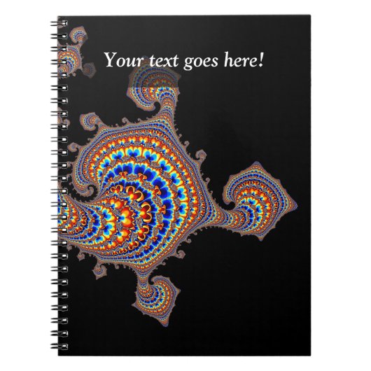 Dinozaur - Fractal Art Notitieboek (Voorkant)