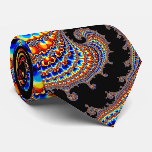 Dinozaur - Fractal Art Stropdas (Opgerold)