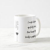 Dinsdag Aangepaste Motiverende Quote Koffiemok (Voorkant rechts)