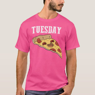 Dinsdag is het Pizza Day T-shirt