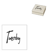 dinsdag 	rubberstempel (Gestempeld)