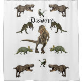 Dinsoaur Shower Curtain Douchegordijn (Voorkant)