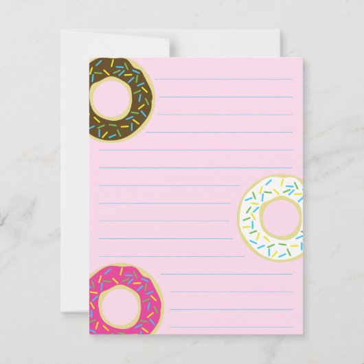 Dinuts Cartes fixes plates pour enfant Doughnut (Dos)