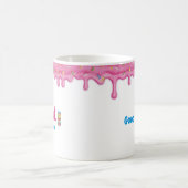 Dinuts Pink Frosting Sprinkts Drip Coffee Mug (Centre)