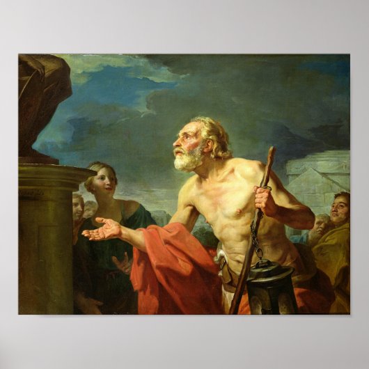 Diogenes Asking for Alms, 1767 Poster (Voorkant)