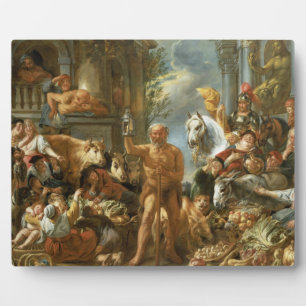 Diogenes Searching for an Honest Man, c.1650-55 (o Fotoplaat