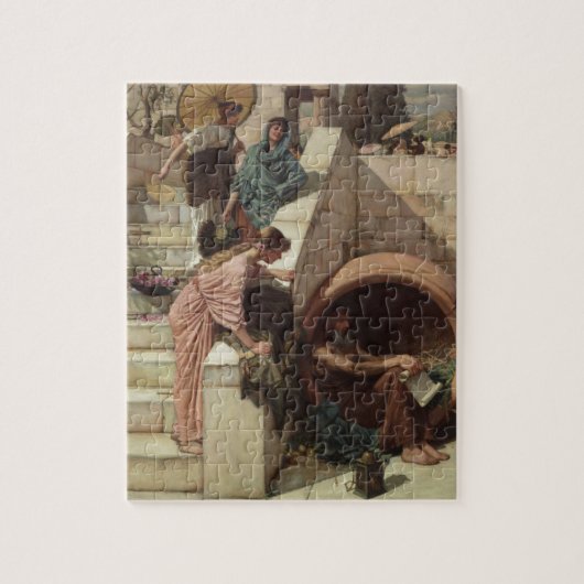 Diogenes van John William Waterhouse Legpuzzel (Verticaal)
